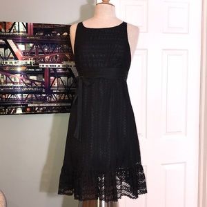 SALE Milly Sz 6 lace overlay silk dress